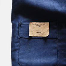 Load image into Gallery viewer, N.O.S 1940's "ADOLPHE LAFONT" BLUE MOLESKIN WORK JACKET (MEDIUM)