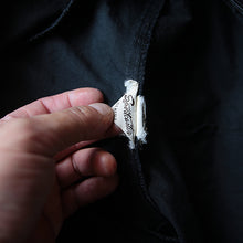 Load image into Gallery viewer, MADE IN USA 1960's BLACK COTTON ANORAK PARKA (LARGE) MINT CONDIION