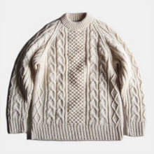 画像をギャラリービューアに読み込む, 1970's "BROOKS BROTHERS" FISHERMAN SWEATER (LARGE) MINT CONDITION