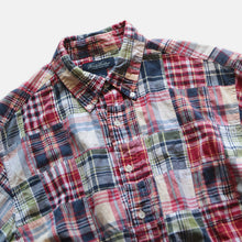 Load image into Gallery viewer, "BROOKS BROTHERS" MADRAS PATCHWORK S/S SHIRT (LARGE)