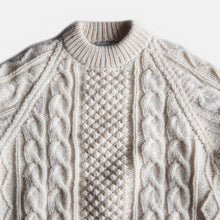 画像をギャラリービューアに読み込む, 1970's "BROOKS BROTHERS" FISHERMAN SWEATER (LARGE) MINT CONDITION