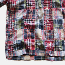 Load image into Gallery viewer, "BROOKS BROTHERS" MADRAS PATCHWORK S/S SHIRT (LARGE)