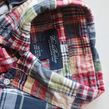 Load image into Gallery viewer, "BROOKS BROTHERS" MADRAS PATCHWORK S/S SHIRT (LARGE)