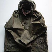 画像をギャラリービューアに読み込む, 1990's "BARBOUR" GAMEFAIR WITH ORIGINAL HOODED (40 LARGE)