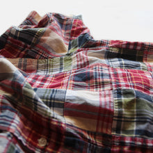 Load image into Gallery viewer, "BROOKS BROTHERS" MADRAS PATCHWORK S/S SHIRT (LARGE)