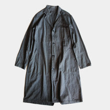 画像をギャラリービューアに読み込む, ~1950's "ADOLPH LAFONT"  BLACK CHAMBRAY COAT (LARGE)