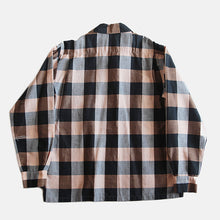 Load image into Gallery viewer, 1960's BLOCK CHECK COTTON BOX SHIRT (MEDIUM)
