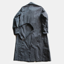 画像をギャラリービューアに読み込む, N.O.S 1940's FRENCH WORK BLK CAMBRAY COAT (LARGE)