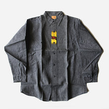 Load image into Gallery viewer, N.O.S ~1950's "RED RAM" BLACK CHAMBRAY WORK SHIRT (MEDIUM)