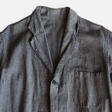 画像をギャラリービューアに読み込む, ~1950's "ADOLPH LAFONT"  BLACK CHAMBRAY COAT (LARGE)