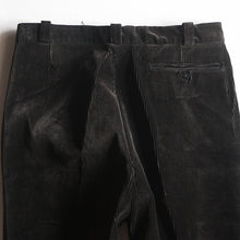 Load image into Gallery viewer, 1950's FRENCH CORDUROY WORK SLACKS (W35 L28) DARK BROWN