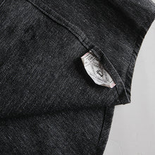 Load image into Gallery viewer, MADE IN USA N.O.S 1950's "5 BROTHER" BLACK CHAMBRAY WORK SHIRT (MEDIUM)