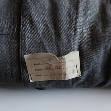 画像をギャラリービューアに読み込む, N.O.S 1950's FRENCH WORK BLACK CAMBRAY COAT (MEDIUM)