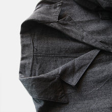 Load image into Gallery viewer, 1950's French Work Black Chambray Coat (Large)