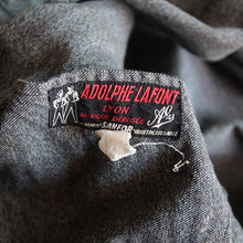 画像をギャラリービューアに読み込む, ~1950's "ADOLPH LAFONT"  BLACK CHAMBRAY COAT (LARGE)