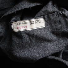 画像をギャラリービューアに読み込む, N.O.S 1940's FRENCH WORK BLK CAMBRAY COAT (LARGE)