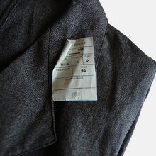 画像をギャラリービューアに読み込む, N.O.S 1950's FRENCH WORK BLACK CAMBRAY COAT (MEDIUM)