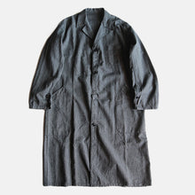Load image into Gallery viewer, 1950's FRENCH WORK BLACK CHAMBRAY COAT (LARGE) MINT CONDITION