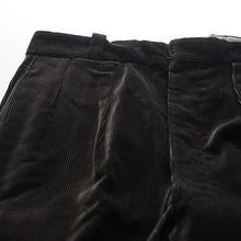 Load image into Gallery viewer, 1950's FRENCH CORDUROY WORK SLACKS (W35 L28) DARK BROWN