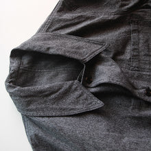 画像をギャラリービューアに読み込む, N.O.S 1940's FRENCH WORK BLK CAMBRAY COAT (LARGE)