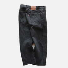 Load image into Gallery viewer, 1990's "LEVI'S" 505 CUTOFF BLACK DENIM (W34)