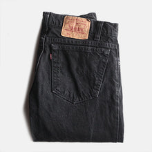 Load image into Gallery viewer, 1990's "LEVIS" 512 SLIM TAPARED BLACK DENIM (W33 L32) MADE IN USA