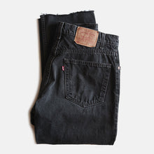 Load image into Gallery viewer, 1990's "LEVI'S" 505 CUTOFF BLACK DENIM (W34)