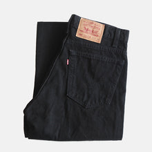 Load image into Gallery viewer, 1990's "LEVI'S" 550 BLACK DENIM PANTS (W33 L34) MADE IN USA