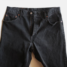 Load image into Gallery viewer, 1990's "LEVI'S" 505 CUTOFF BLACK DENIM (W34)
