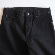 Load image into Gallery viewer, 1990's "LEVI'S" 550 BLACK DENIM PANTS (W33 L34) MADE IN USA