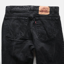 Load image into Gallery viewer, 1990's "LEVIS" 512 SLIM TAPARED BLACK DENIM (W33 L32) MADE IN USA