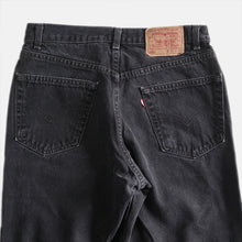 Load image into Gallery viewer, 1990's "LEVI'S" 550 BLACK DENIM PANTS (W33) MADE IN USA