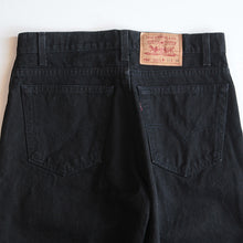 Load image into Gallery viewer, 1990's "LEVI'S" 550 BLACK DENIM PANTS (W33 L34) MADE IN USA