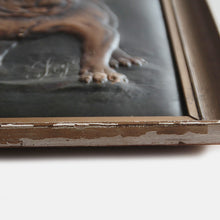 Load image into Gallery viewer, ANTIQUE BULLDOG BUMPY PAINTING FROM 1900's