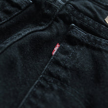 Load image into Gallery viewer, 1990's "LEVIS" 512 SLIM TAPARED BLACK DENIM (W33 L32) MADE IN USA