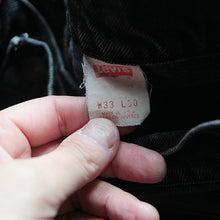 Load image into Gallery viewer, 1980's "LEVI'S" 505 BLACK DENIM PANTS (W32) MADE IN USA