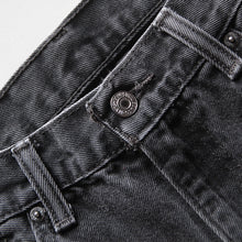 Load image into Gallery viewer, OLD "LEVI'S" 501 BLACK DENIM PANTS (W35 L32)
