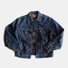 Load image into Gallery viewer, 1960's "LEVI'S" 70505 BIG-E DENIM JACKET WITH TROY BLANKET (38 MEDIUM)