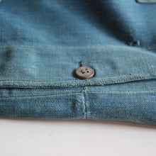 Load image into Gallery viewer, 1920's~ FRENCH WORK INDIGO FADED JACKET (LARGE)