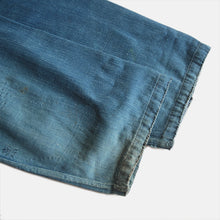 Load image into Gallery viewer, 1920's~ FRENCH WORK INDIGO FADED JACKET (LARGE)