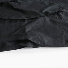 Load image into Gallery viewer, N.O.S ANTIQUE FRENCH BLACK LINEN WORK COAT (LARGE)