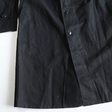 Load image into Gallery viewer, N.O.S ANTIQUE FRENCH BLACK LINEN WORK COAT (LARGE)