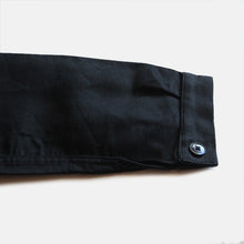 Load image into Gallery viewer, ONE WASH 1950's FRENCH WORK BLACK MOLESKIN JACKET (LARGE)