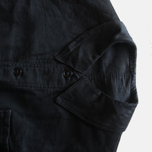 Load image into Gallery viewer, ONE WASH 1950's FRENCH WORK BLACK MOLESKIN JACKET (LARGE)