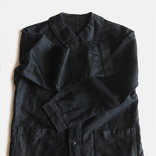 Load image into Gallery viewer, ONE WASH 1950's FRENCH WORK BLACK MOLESKIN JACKET (LARGE)