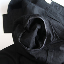 Load image into Gallery viewer, N.O.S ANTIQUE FRENCH BLACK LINEN WORK COAT (LARGE)