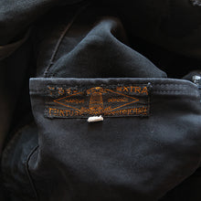 Load image into Gallery viewer, ~1940's FRENCH WORK BLACK MOLESKIN PATCHWORK JACKET (MEDIUM)