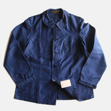 Load image into Gallery viewer, N.O.S ~1930's FRENCH WORK MOLESKIN JACKET WITH SMALL V-POCKET (LARGE)