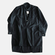 Load image into Gallery viewer, N.O.S 1930's~ FRENCH WORK BLACK MOLESKIN SHIRT (LARGE)