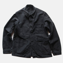 Load image into Gallery viewer, 1960's "ADOLPHE LAFONT" BLACK MOLESKIN WORK JACKET (MEDIUM) MINT CONDITION